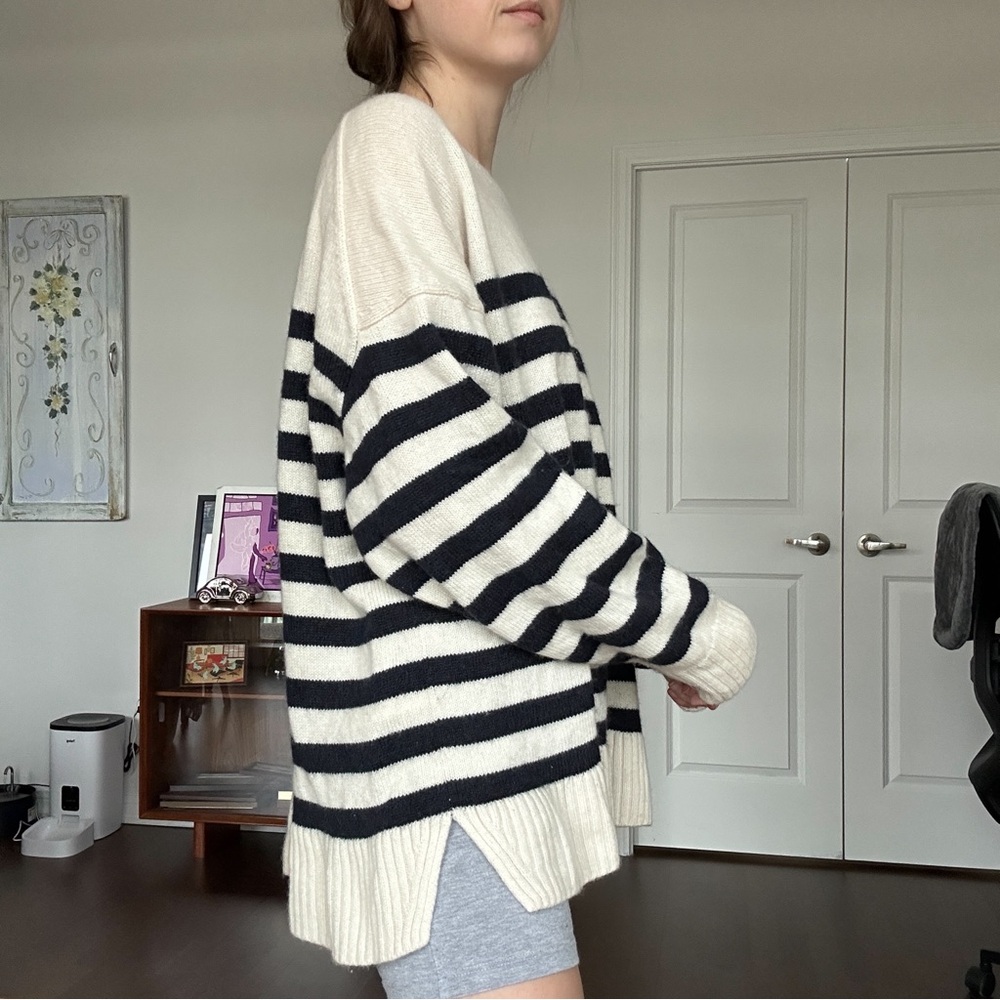 COS Striped Wool Sweater - Picture 3 of 5